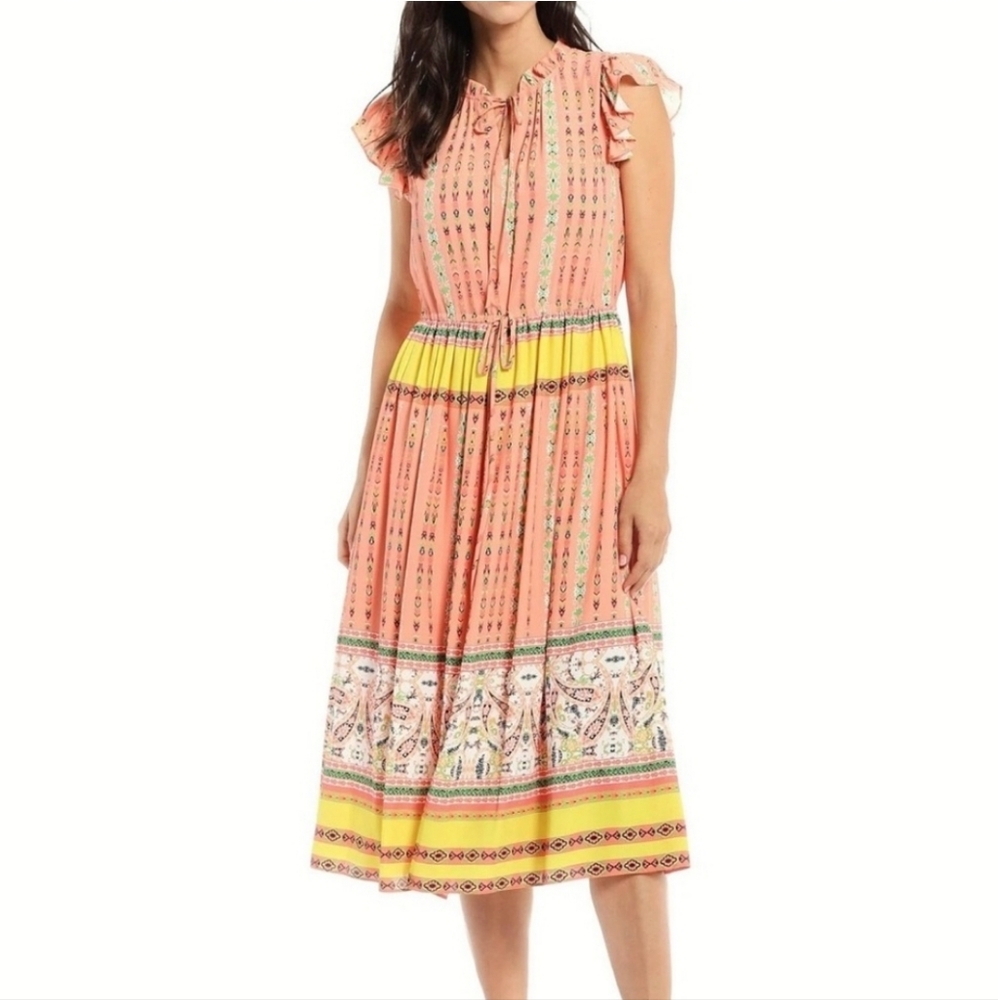 NWT!!! Gibson Latimer Multiple Color and Print Dress Size M‎